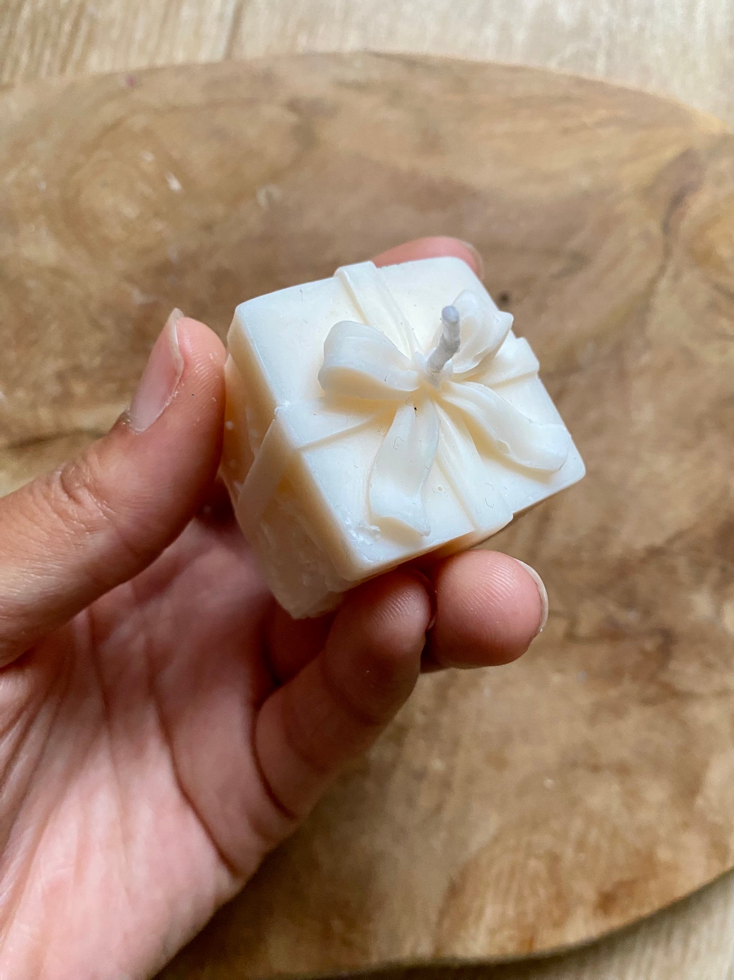Bougie petit cadeaux de Noël