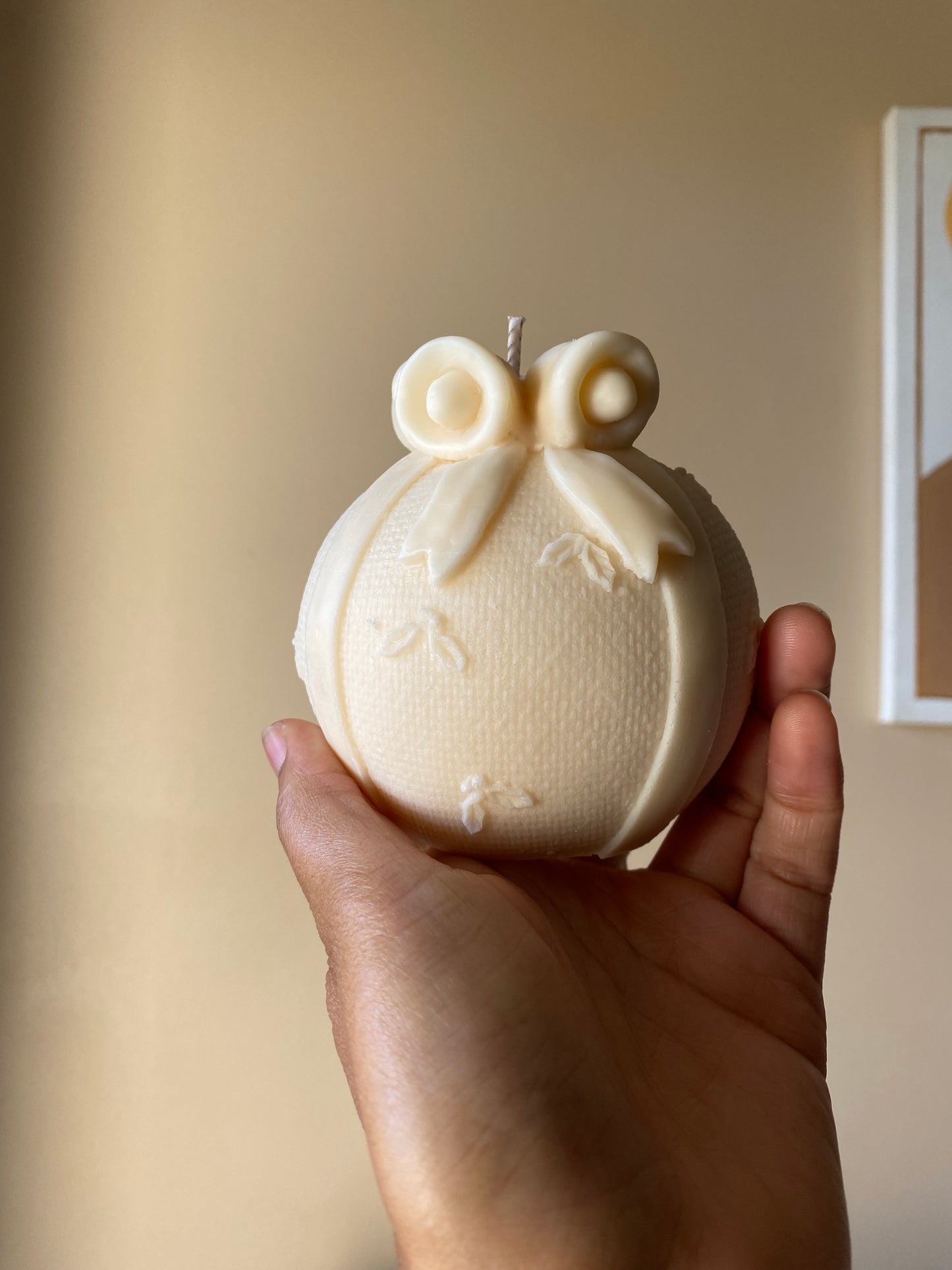 Bougie boule xl de Noël