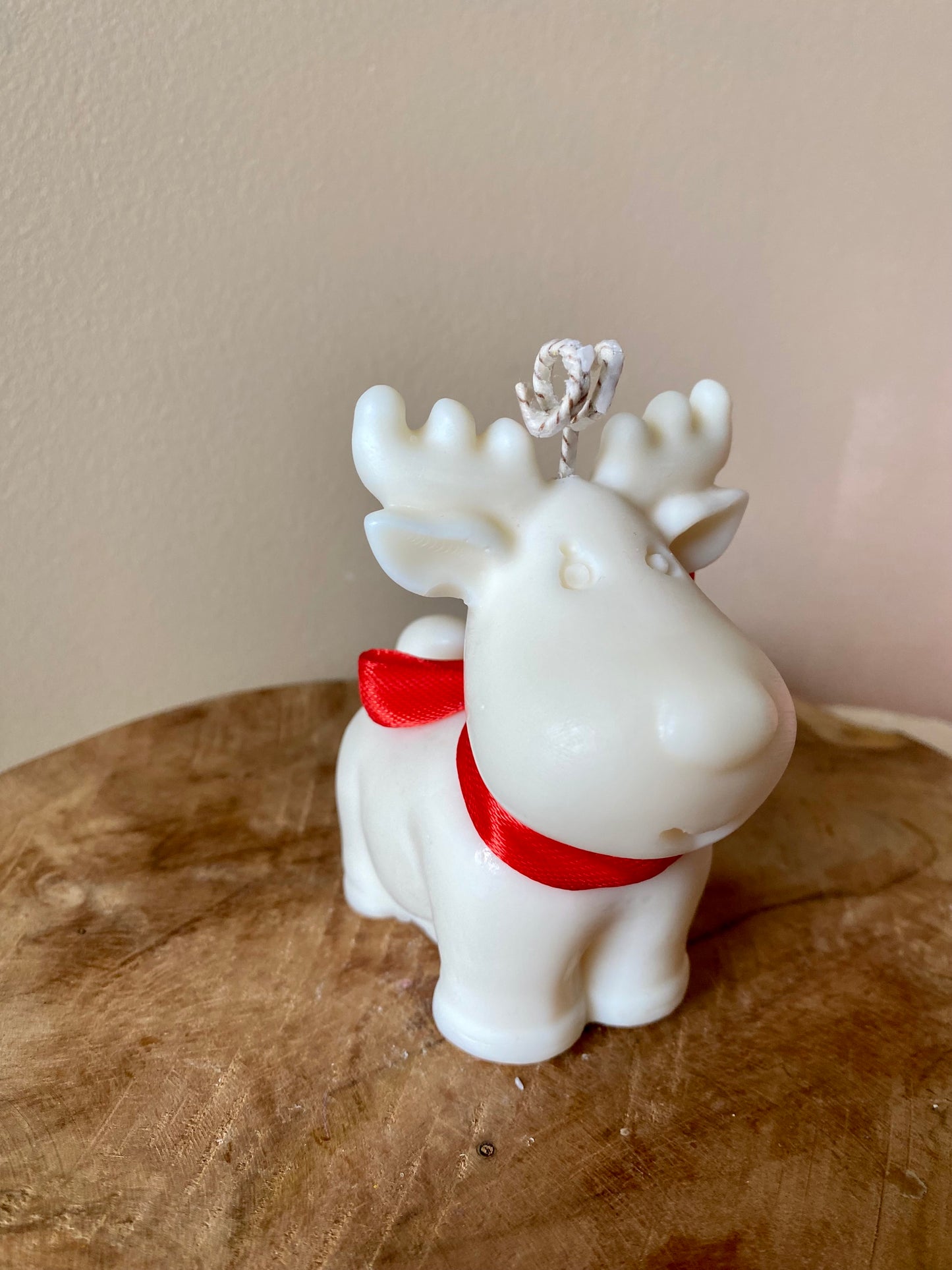 Bougie de noël renne
