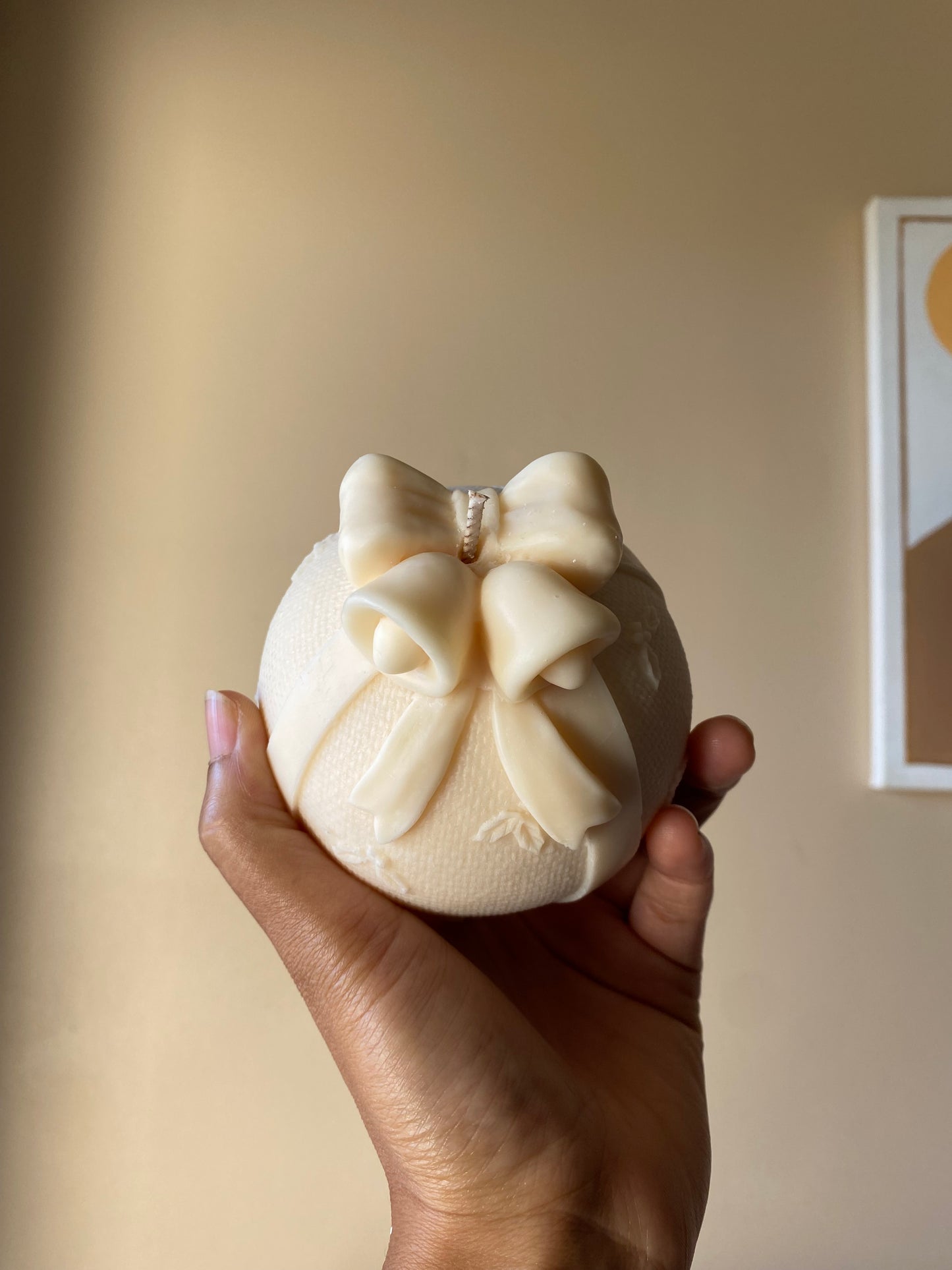 Bougie boule xl de Noël