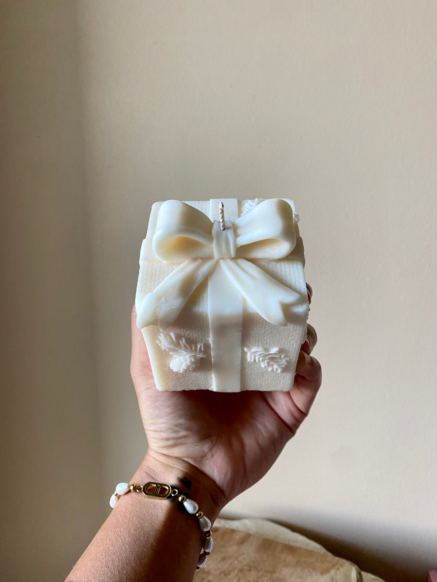 Bougie cadeaux de Noël
