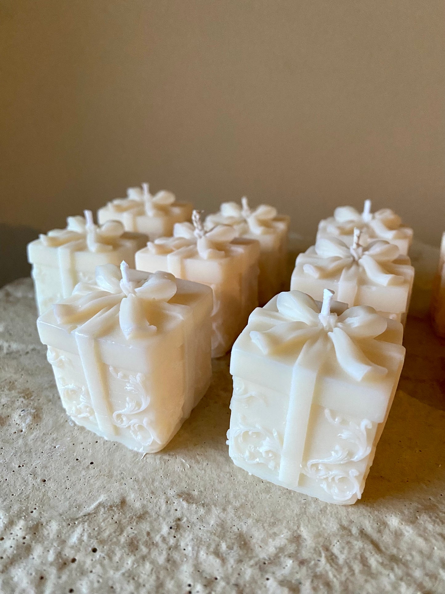Bougie petit cadeaux de Noël