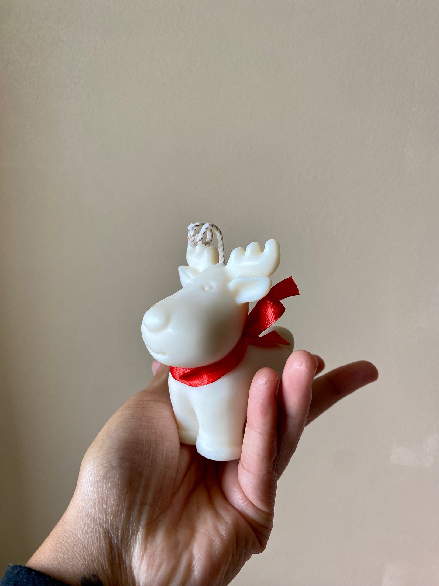 Bougie de noël renne