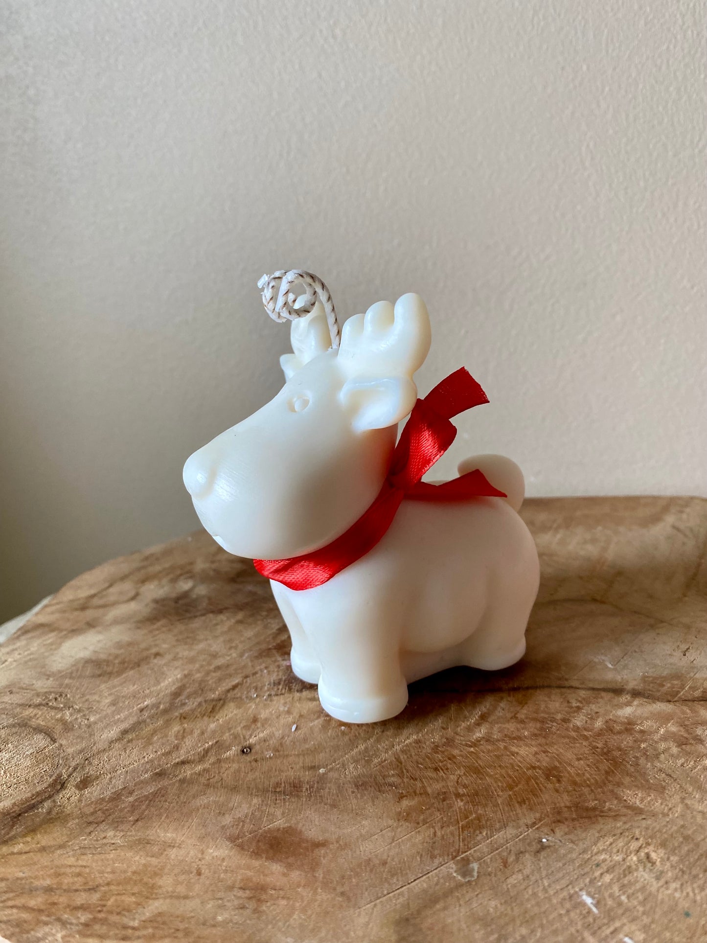 Bougie de noël renne