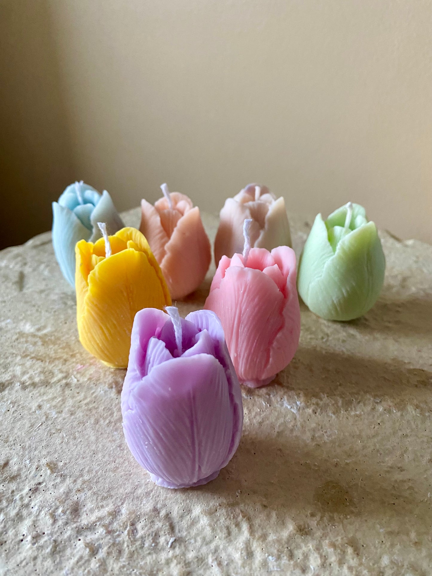 Bougie tulipes printanière