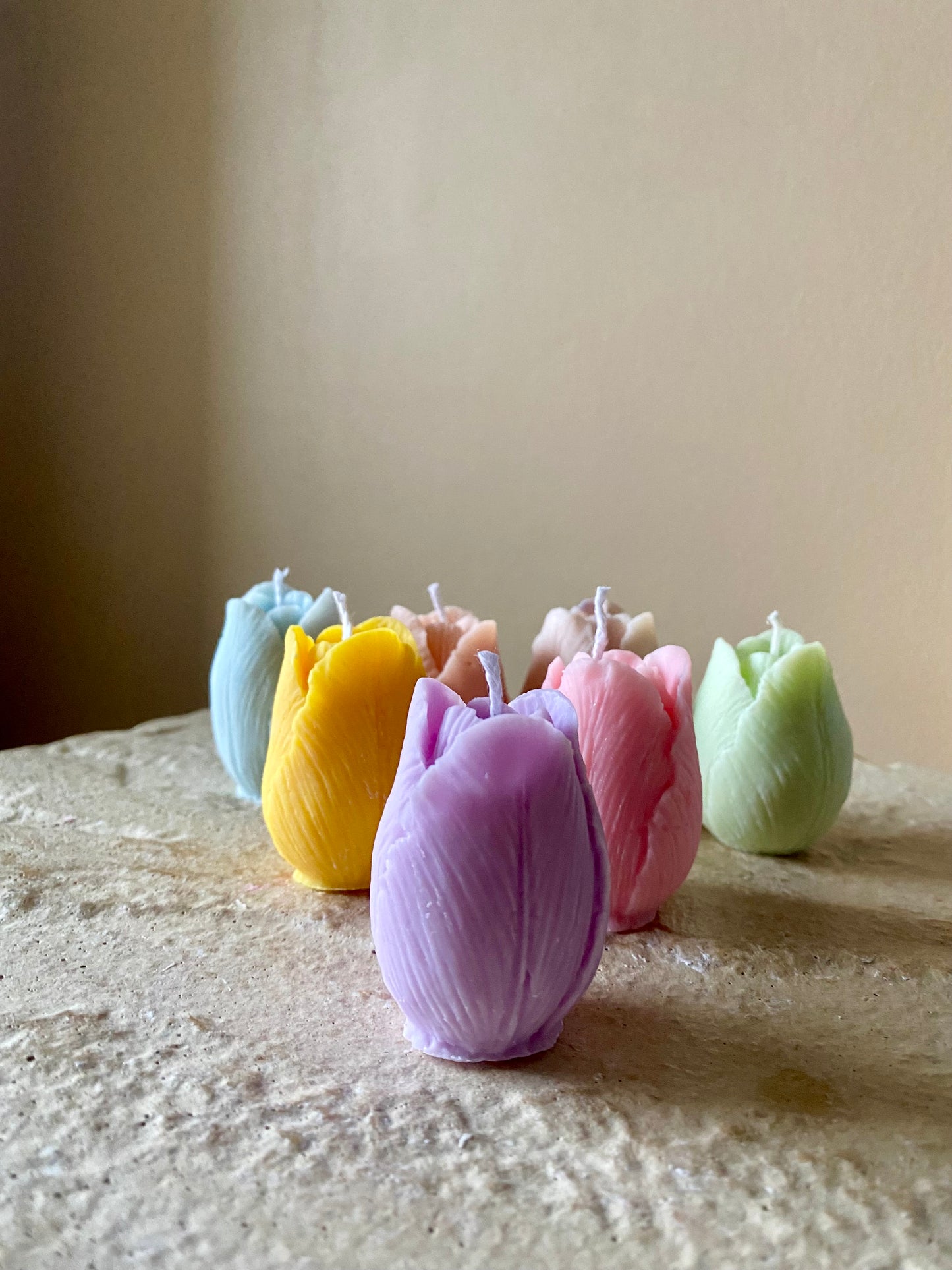 Bougie tulipes printanière
